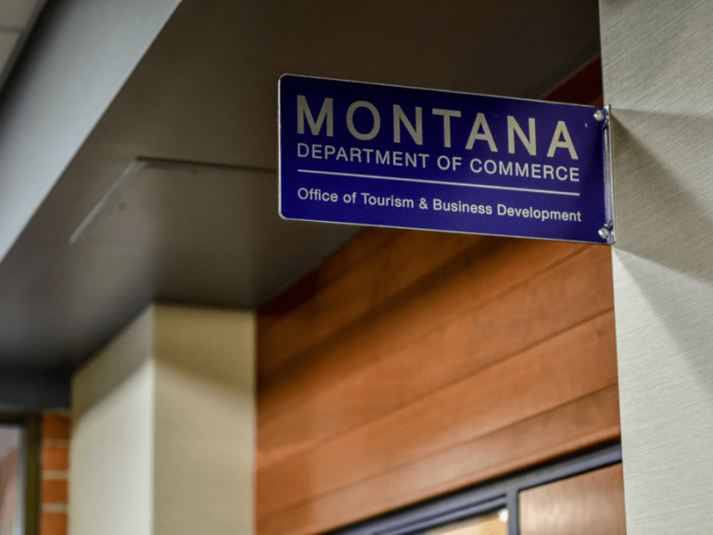 Montana Department of Commerce Sign