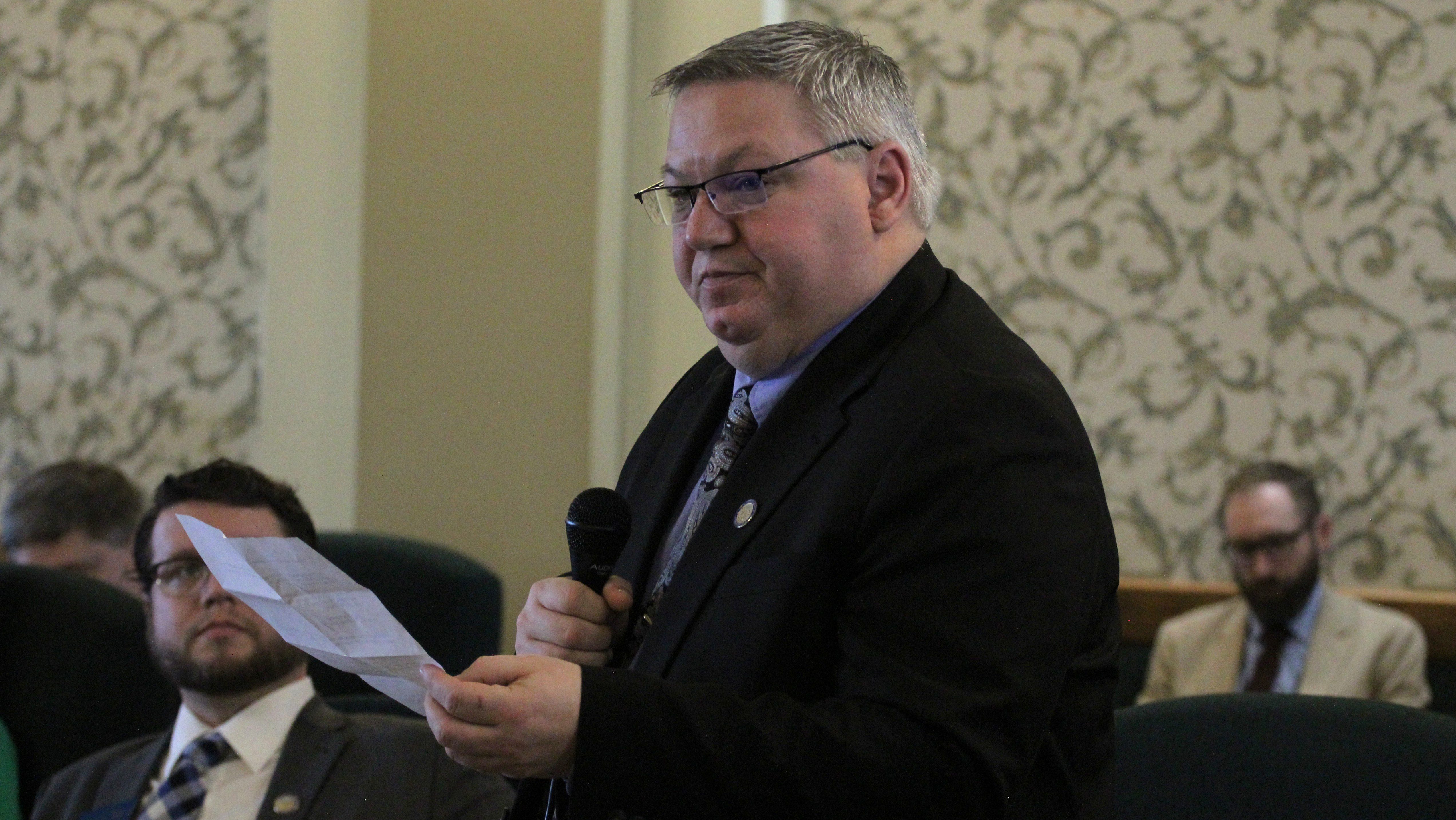 Jason Ellsworth in the Senate chamber