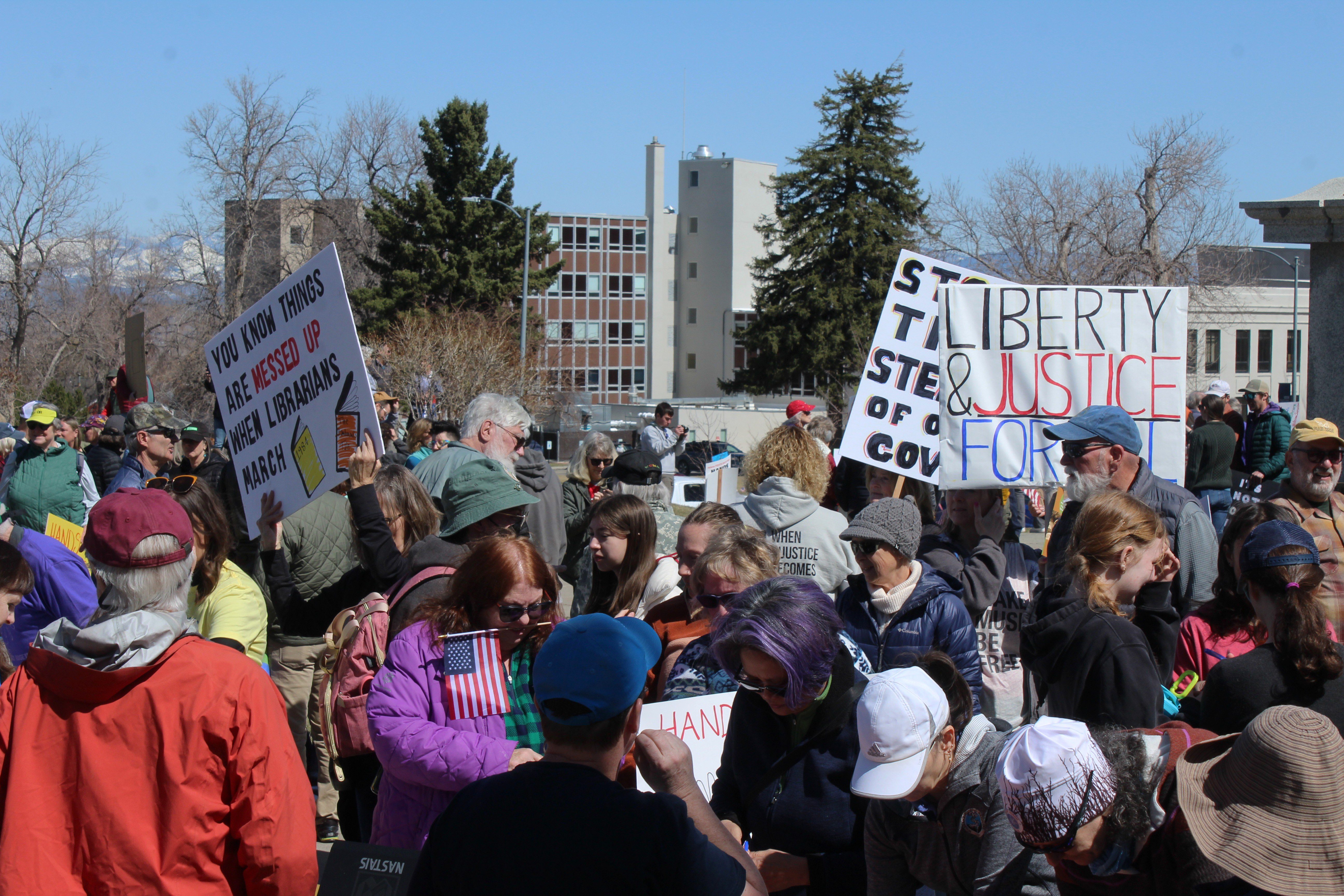 A protest at the Capitol.